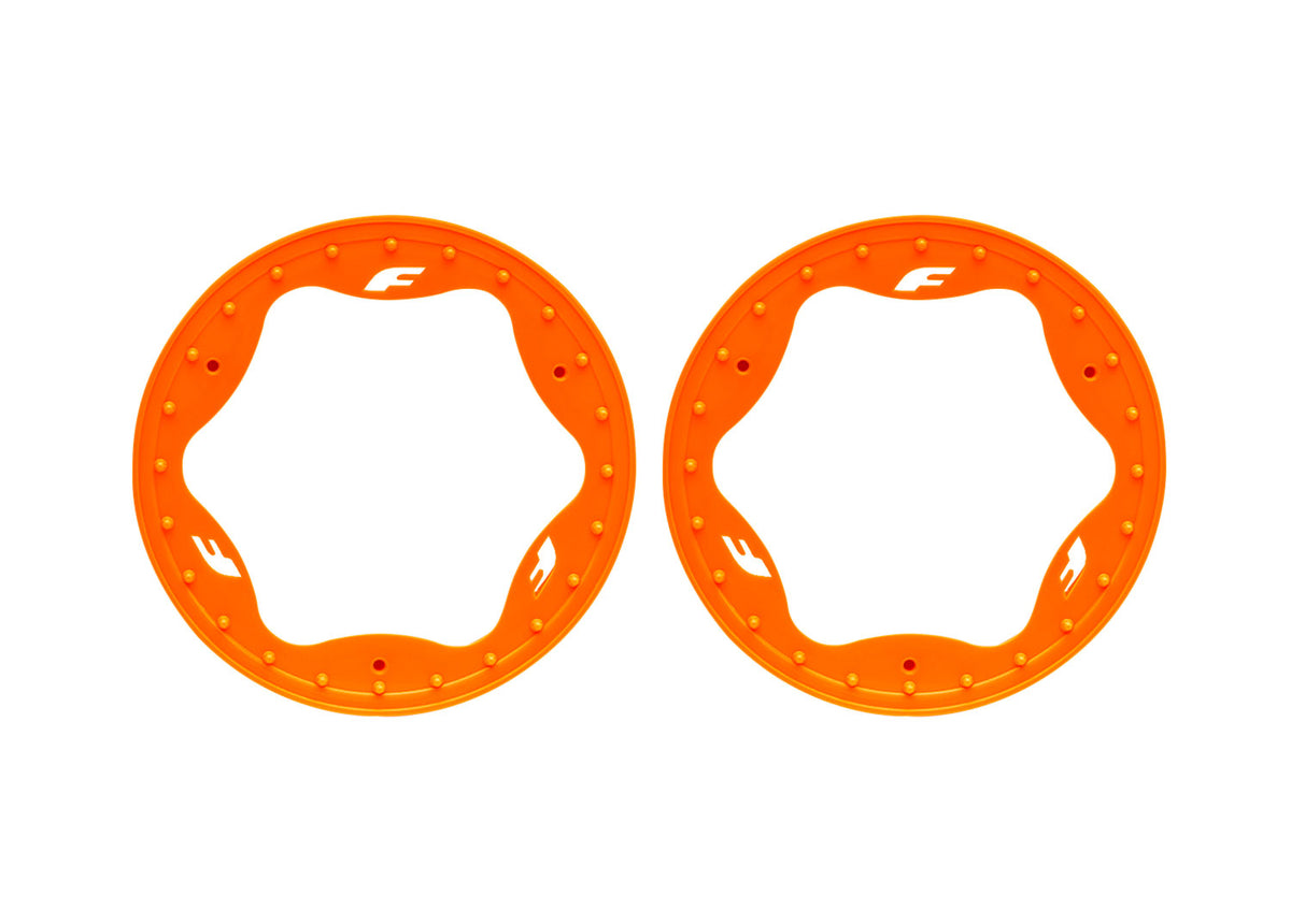 Traxxas 10976-ORNG — Traxxas 10976-ORNG 3.5" Orange Funco Front Beadlock Rings (2)