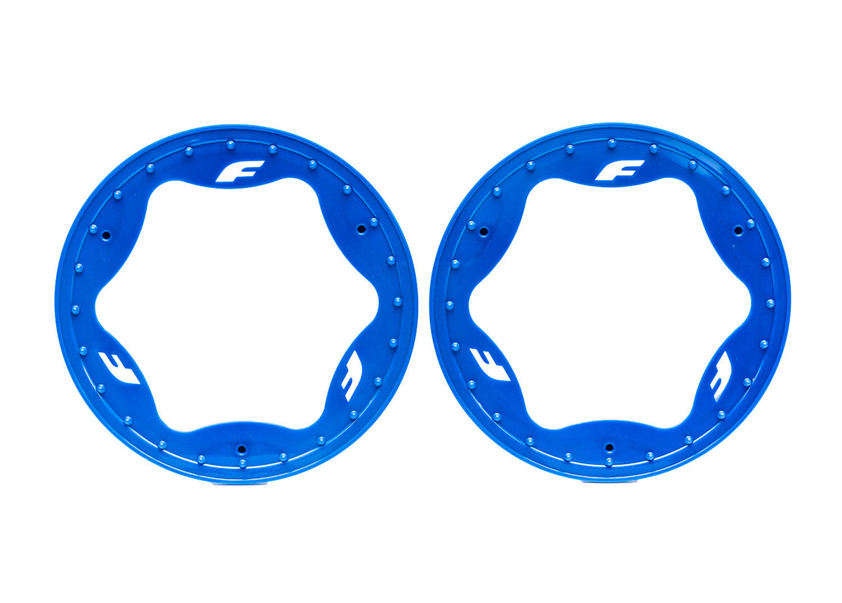 Traxxas 10977-BLUE — Traxxas 10977-BLUE 3.9" Blue Funco Rear Beadlock Rings (2)