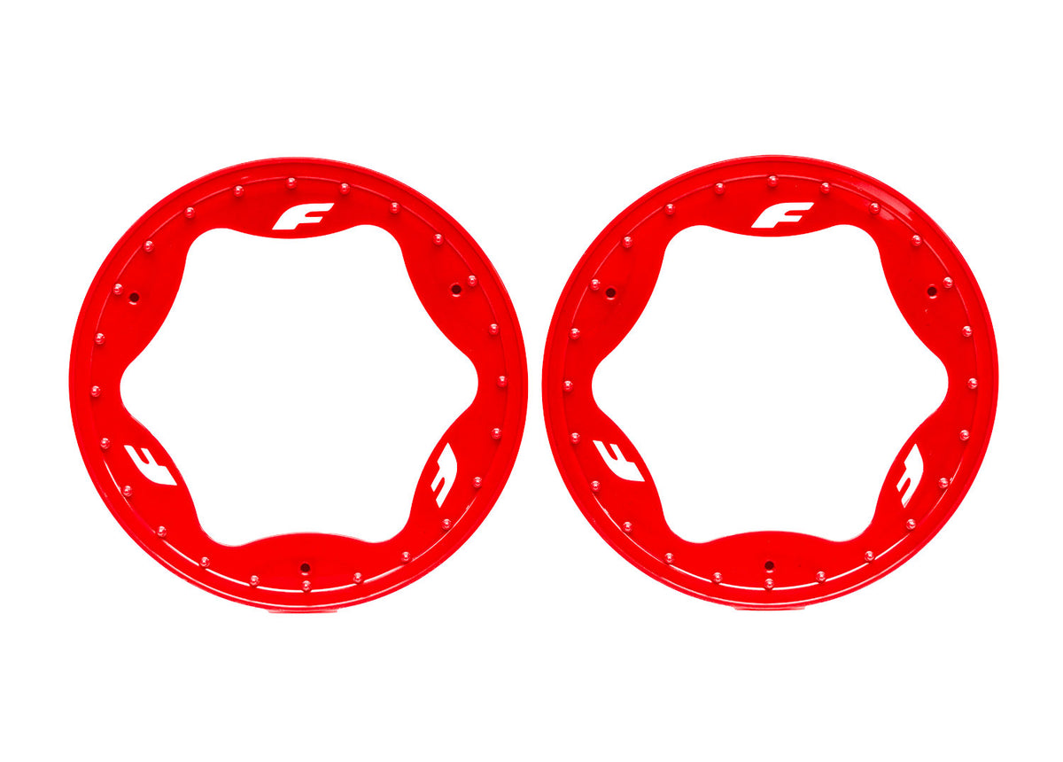 Traxxas 10977-RED — Traxxas 10977-RED 3.9" Red Funco Rear Beadlock Rings (2)