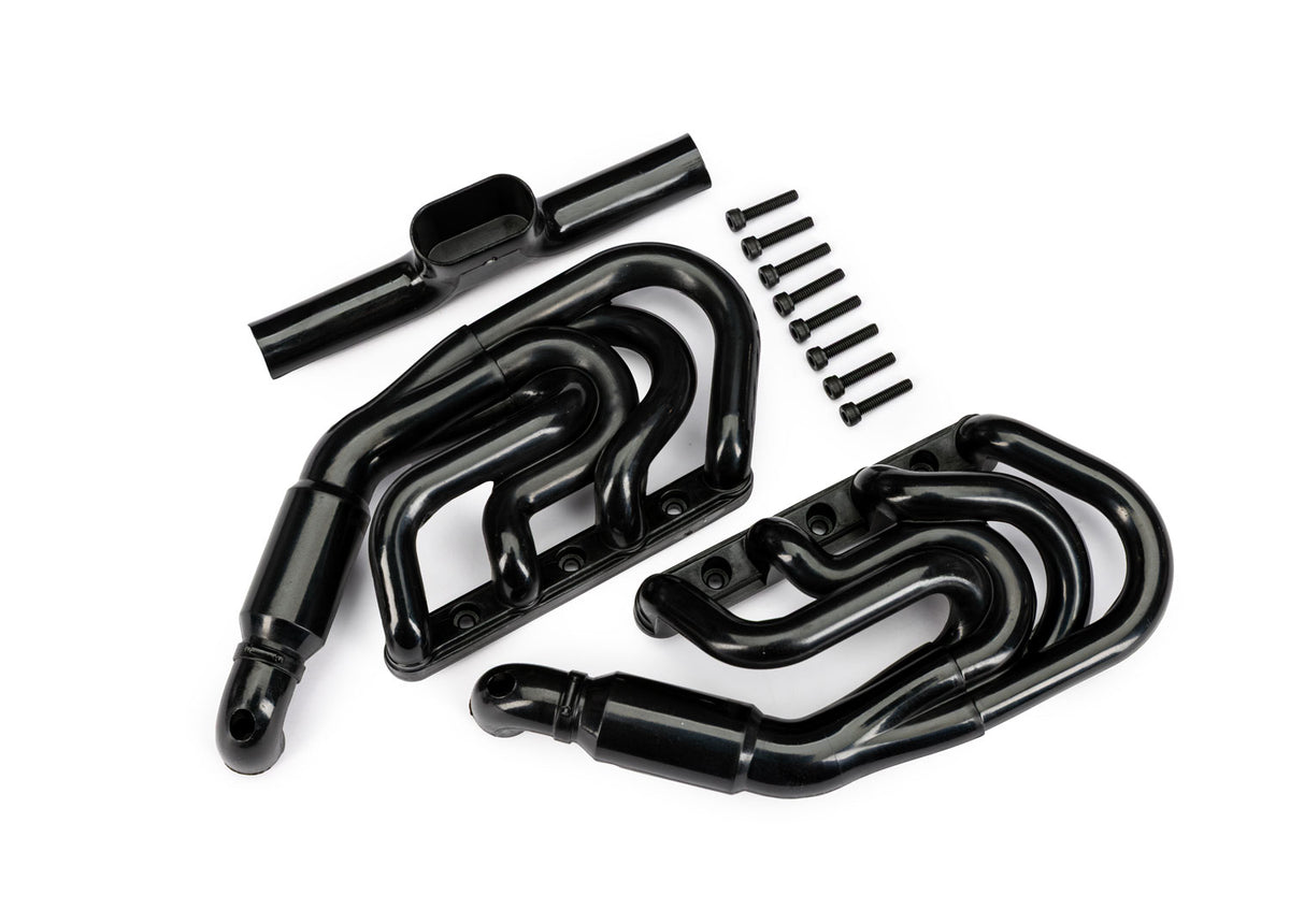 Traxxas 10982-BLK — Traxxas 10982-BLK Funco Pro Scale Replica Black Exhaust Headers