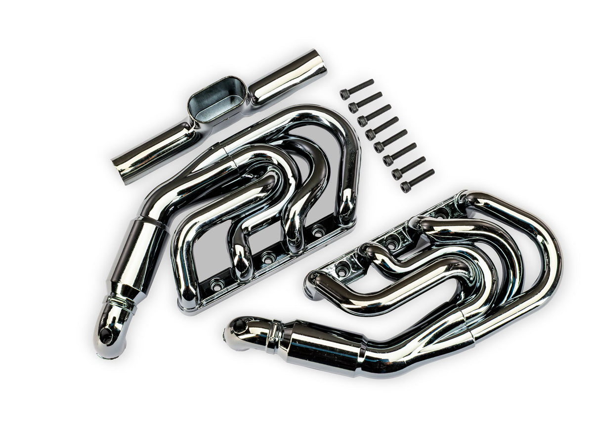 Traxxas 10982-BLKCR — Traxxas 10982-BLKCR Funco Pro Scale Replica Black Chrome Exhaust Headers