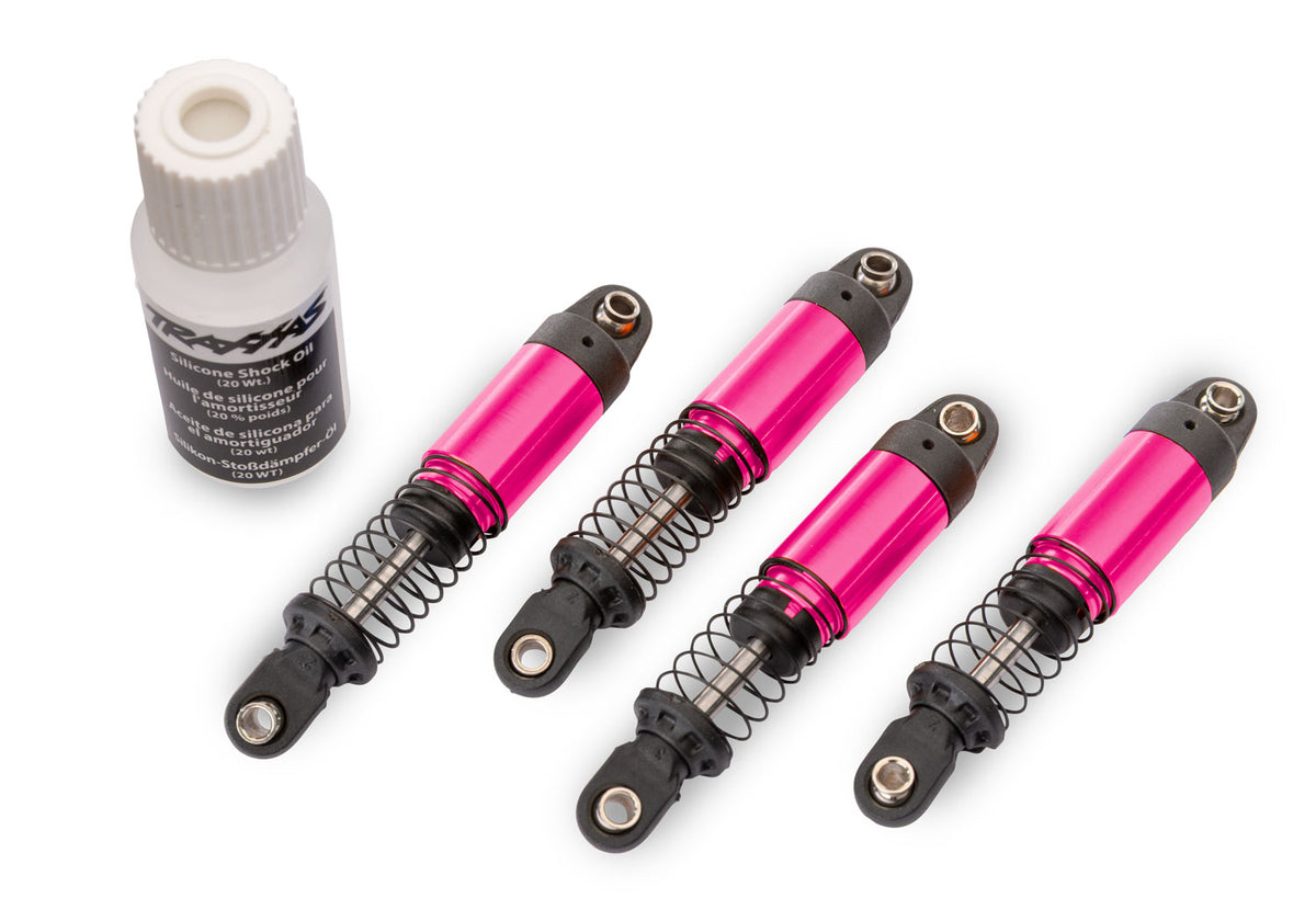 Traxxas 12060-PINK — Traxxas 12060-PINK Pink Aluminum GTM Pro Shocks with Springs (4)