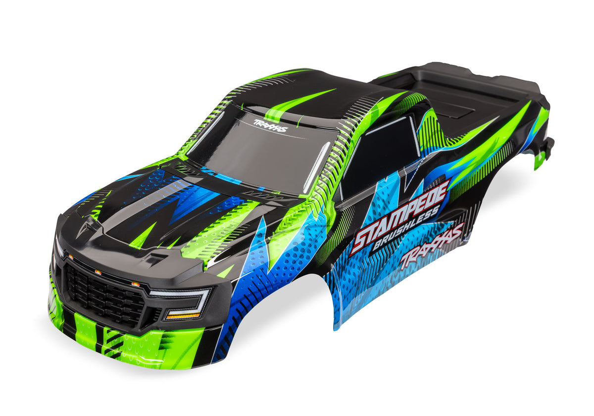Traxxas 13611-GRN — Traxxas 13611-GRN Stampede 2WD Brushless Green Clipless Body