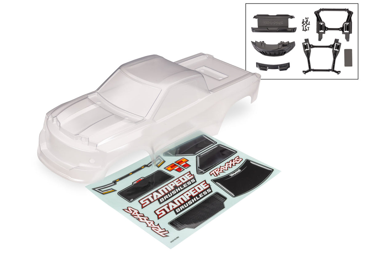 Traxxas 13611 — Traxxas 13611 Stampede 2WD Brushless Clear Body