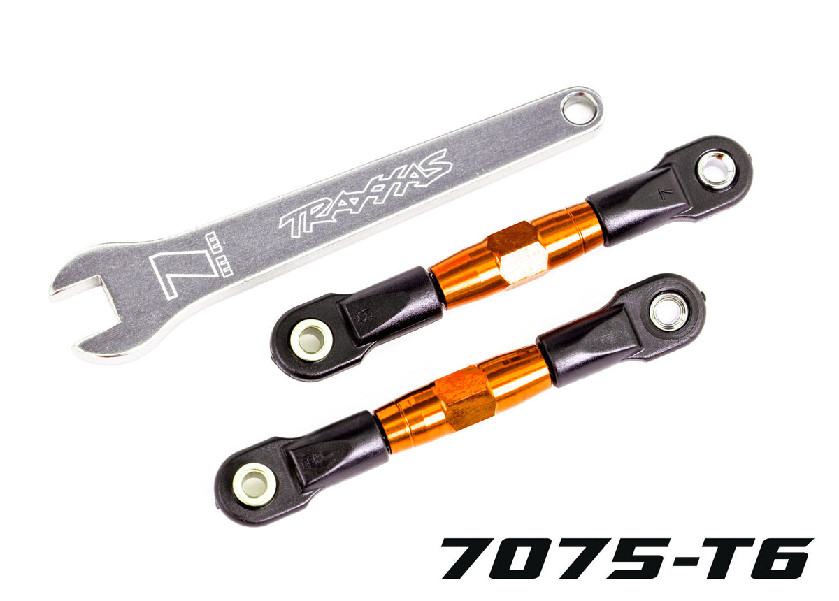 Traxxas 2443T — Traxxas 2443T TUBES 56 mm Orange Aluminum Rear Camber Links (2)