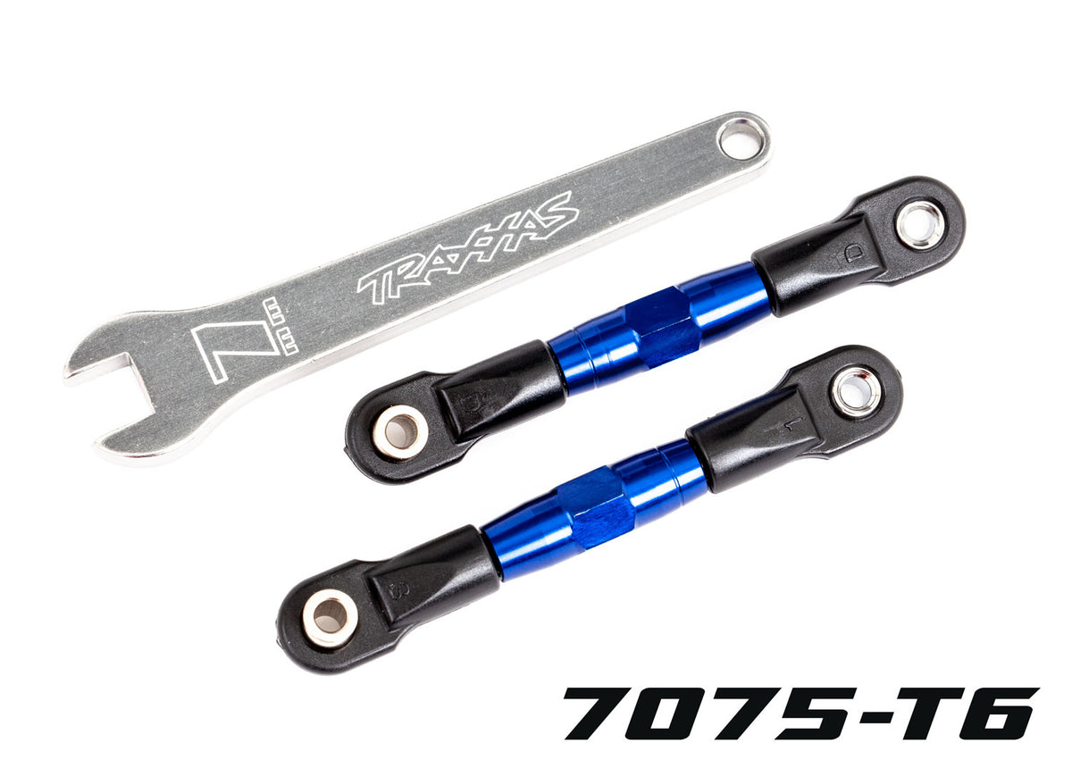 Traxxas 2443X — Traxxas 2443X TUBES 56 mm Blue Aluminum Rear Camber Links (2)
