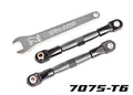 Traxxas 2444A — Traxxas 2444A TUBES 67 mm Gray Aluminum Front Camber Links (2)