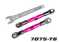 Traxxas 2444P — Traxxas 2444P TUBES 67 mm Pink Aluminum Front Camber Links (2)