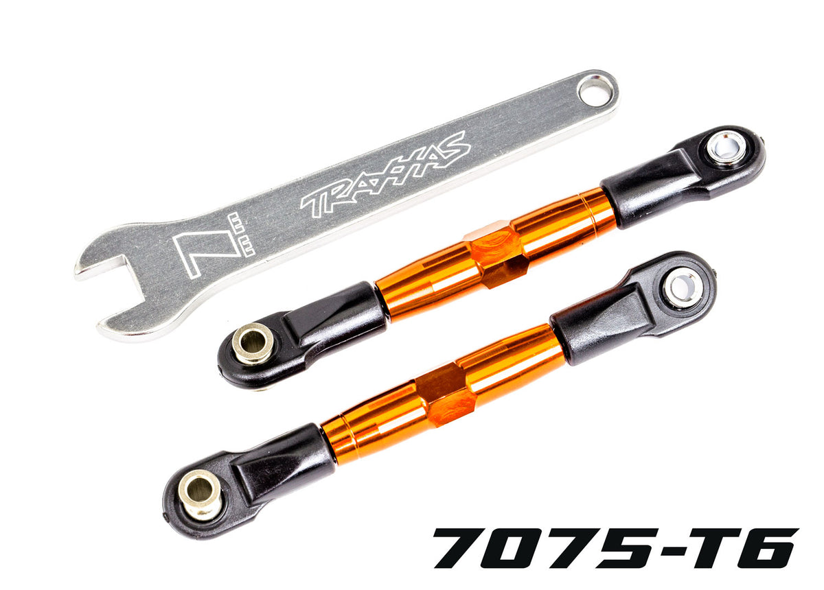 Traxxas 2444T — Traxxas 2444T TUBES 67 mm Orange Aluminum Front Camber Links (2)