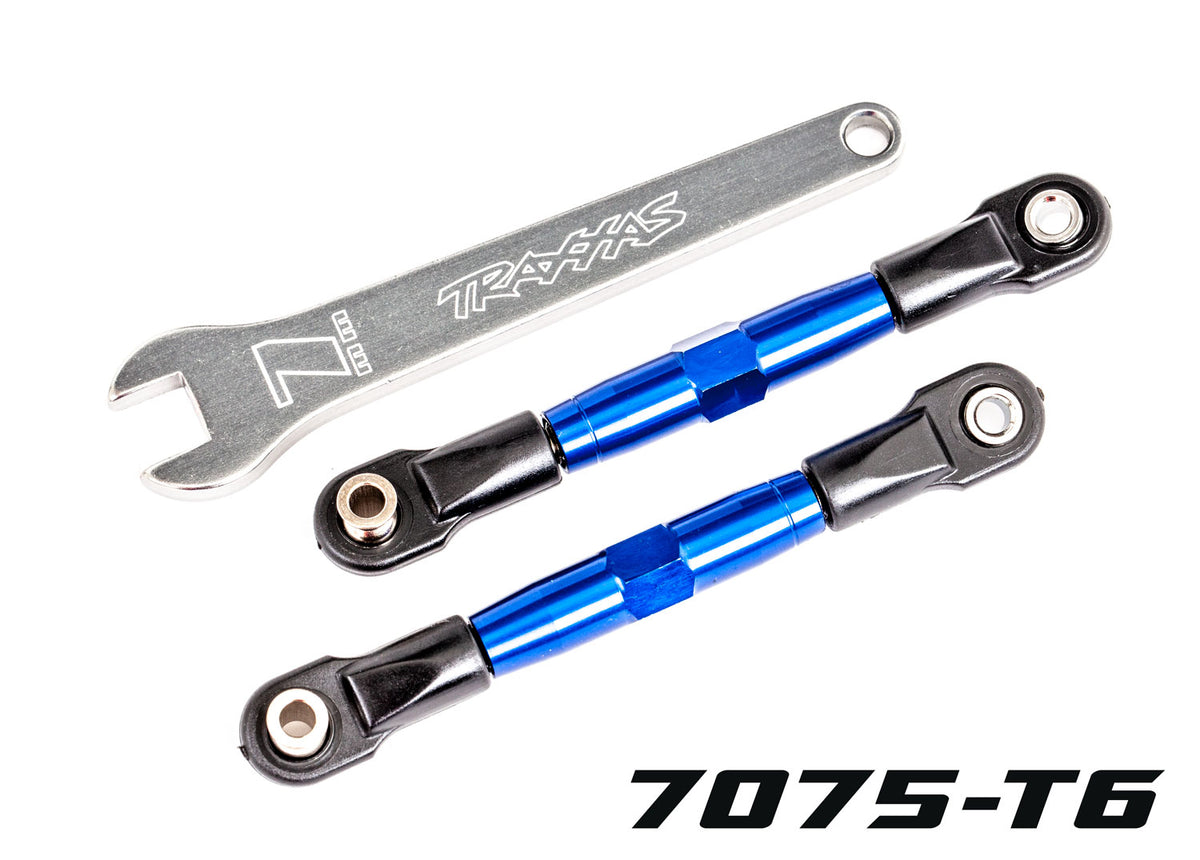Traxxas 2444X — Traxxas 2444X TUBES 67 mm Blue Aluminum Front Camber Links (2)