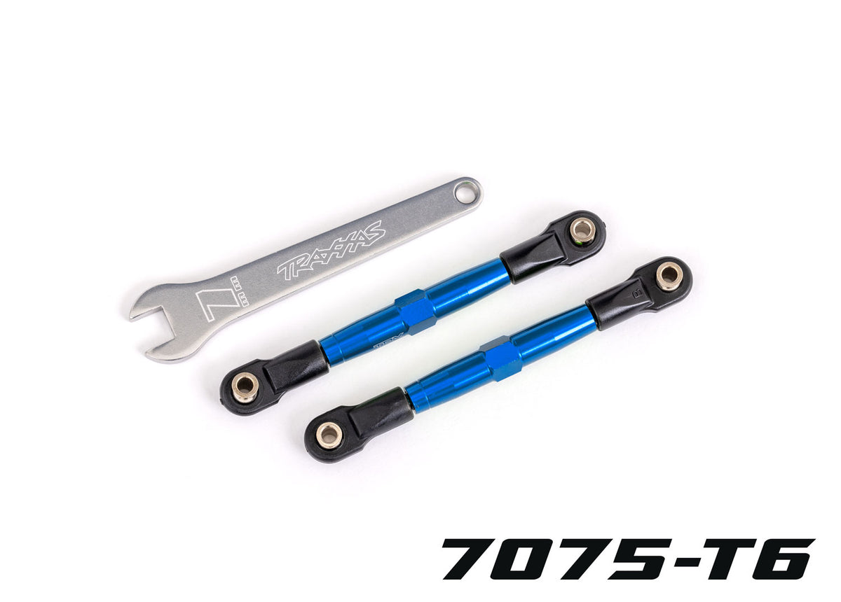 Traxxas 2445X — Traxxas 2445X TUBES 75 mm Blue Aluminum Front Toe Links (2)