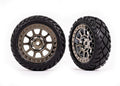 Traxxas 2479T — Traxxas 2479T Multi-Spoke 2.2" Wheels with Anaconda Tires (2)