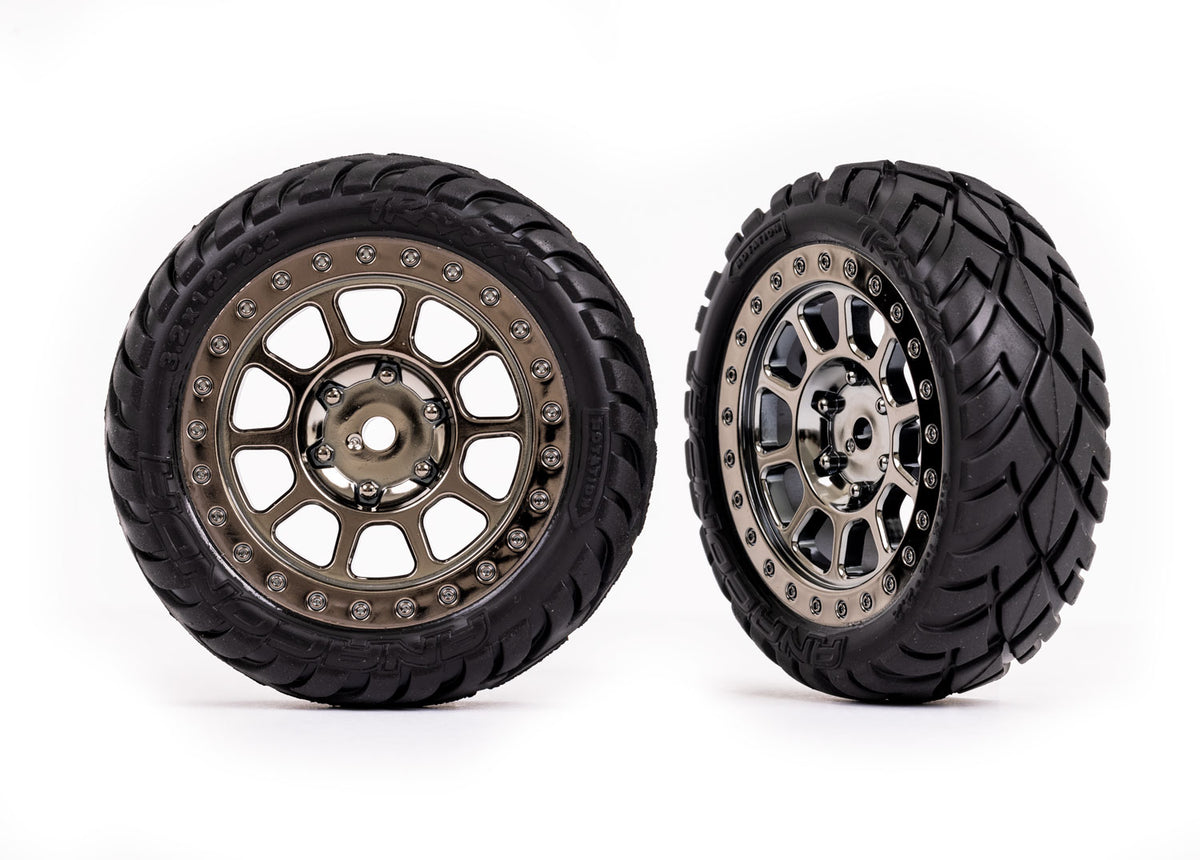 Traxxas 2479T — Traxxas 2479T Multi-Spoke 2.2" Wheels with Anaconda Tires (2)
