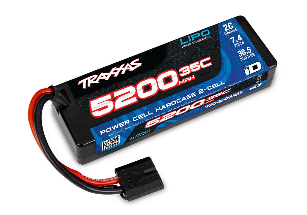 Traxxas 2844R — Traxxas 2844R 5200 mAh 7.4 Volt 2-Cell Hard Case LiPo Battery