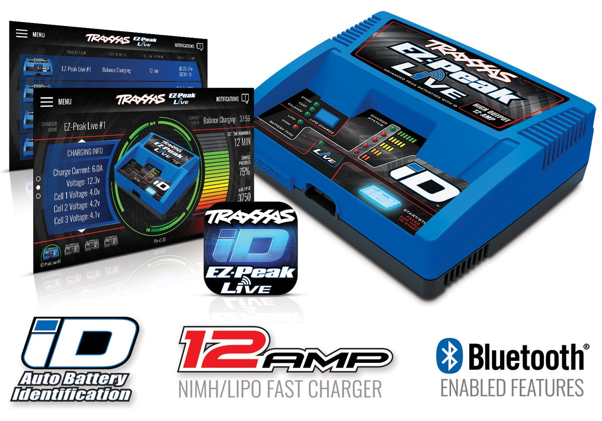 Traxxas 2971 — Traxxas 2971 EZ-Peak Live 4s 12-Amp Multi-Chemistry Charger