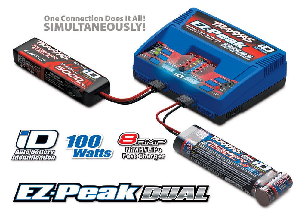 Traxxas 2972 — Traxxas 2972 EZ-Peak 8-Amp 3s Dual Multi-Chemistry Charger