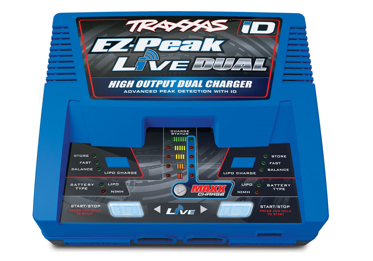 Traxxas 2973 — Traxxas 2973 EZ-Peak Live 26-Amp 4s Dual Multi-Chem Charger