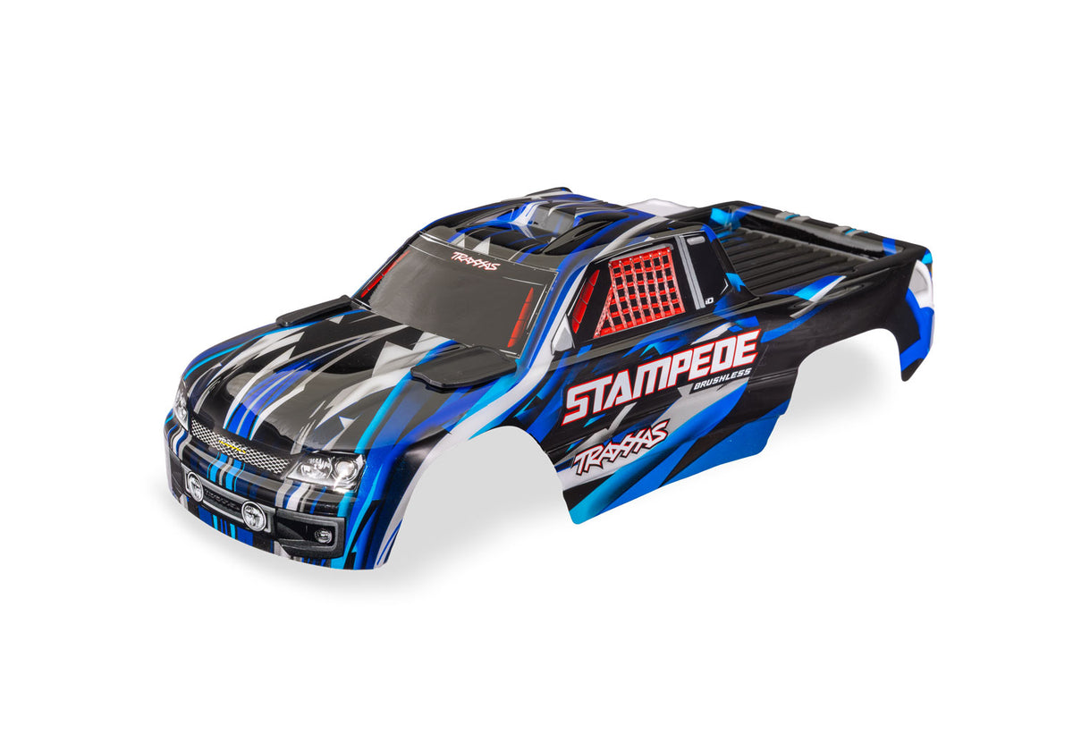 Traxxas 3620-BLUE — Traxxas 3620-BLUE Stampede 2WD Blue Clipless Body