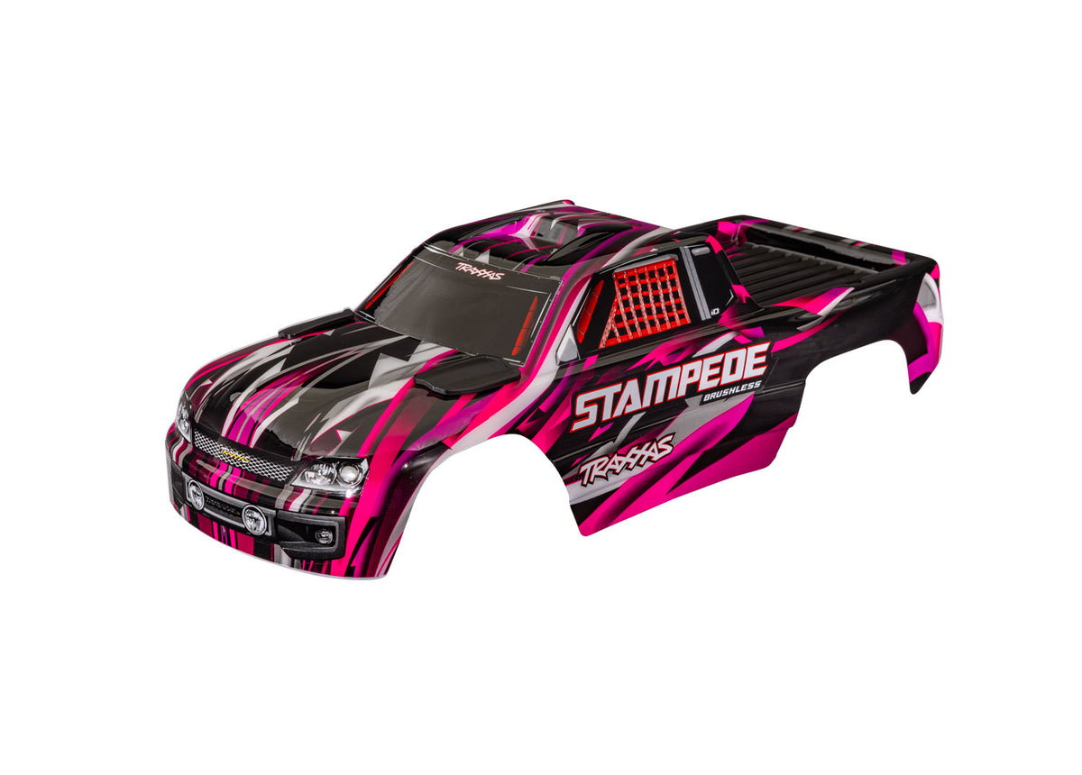 Traxxas 3620-PINK — Traxxas 3620-PINK Stampede 2WD Pink Clipless Body
