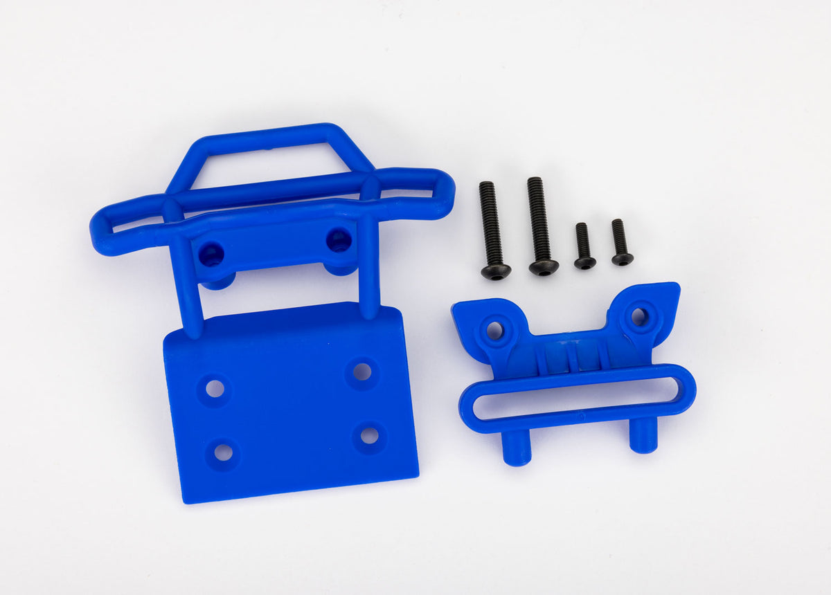 Traxxas 3621-BLUE — Traxxas 3621-BLUE Blue Front Bumper and Bumper Mount