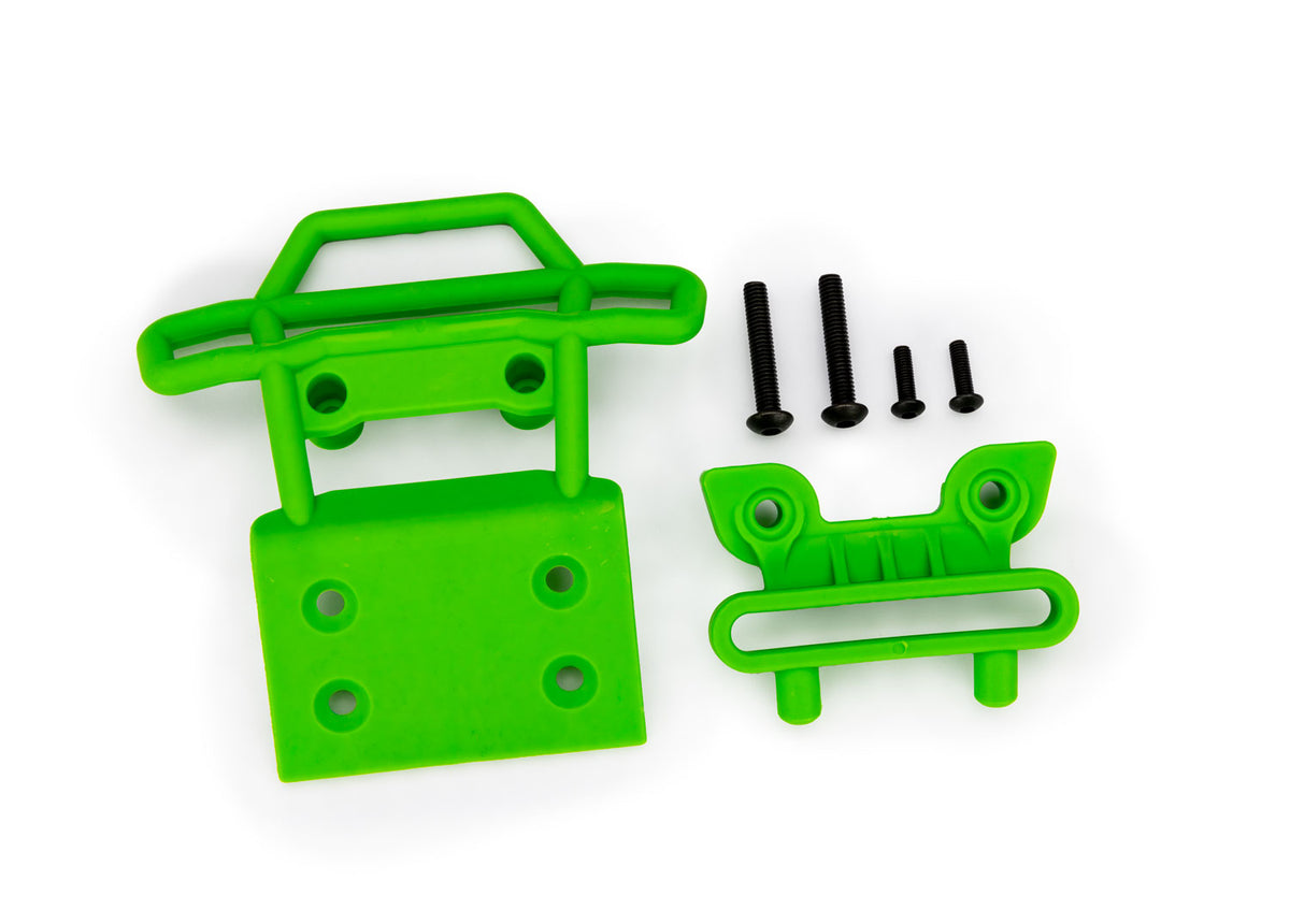 Traxxas 3621-GRN — Traxxas 3621-GRN Green Front Bumper and Bumper Mount