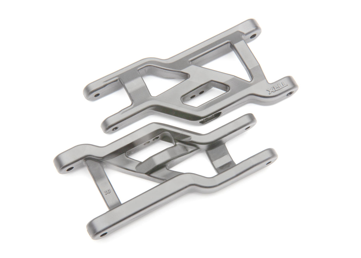 Traxxas 3631-SLGRY — Traxxas 3631-SLGRY Slate Gray Heavy-Duty Front Suspension Arms (L&R)