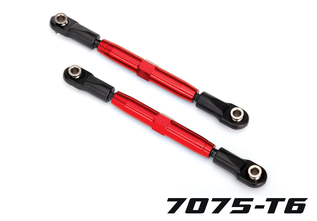 Traxxas 3643R — Traxxas 3643R TUBES Red Aluminum 83 mm Front Camber Links (2)