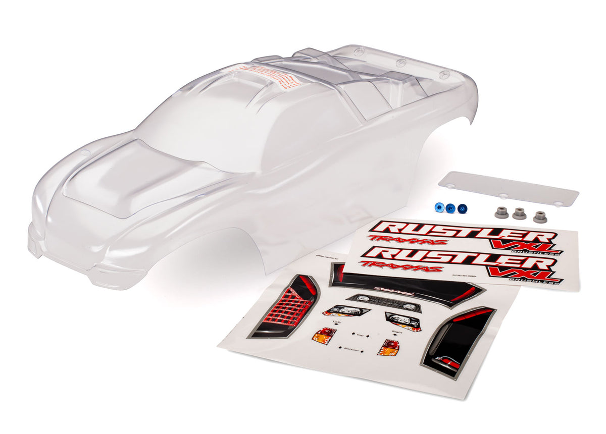 Traxxas 3714 — Traxxas 3714 Rustler 2WD Clear Body