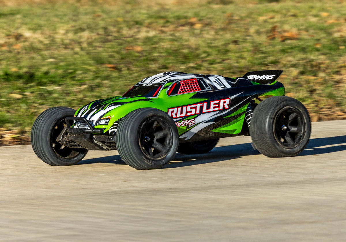 Traxxas 37254-8-GRNX — Traxxas 37254-8-GRNX Rustler 2WD XL-5 w/Battery