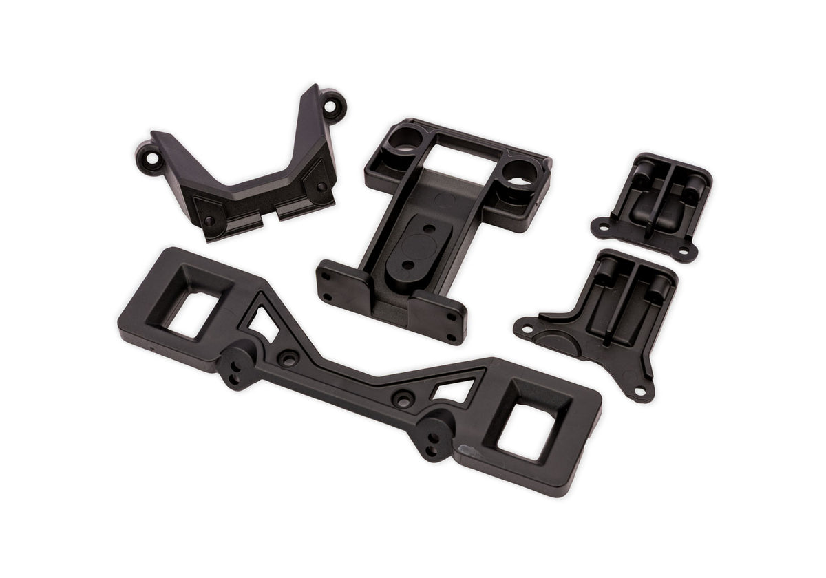 Traxxas 3731X-BLK — Traxxas 3731X-BLK Rustler 2WD Front & Rear Clipless Body Latches