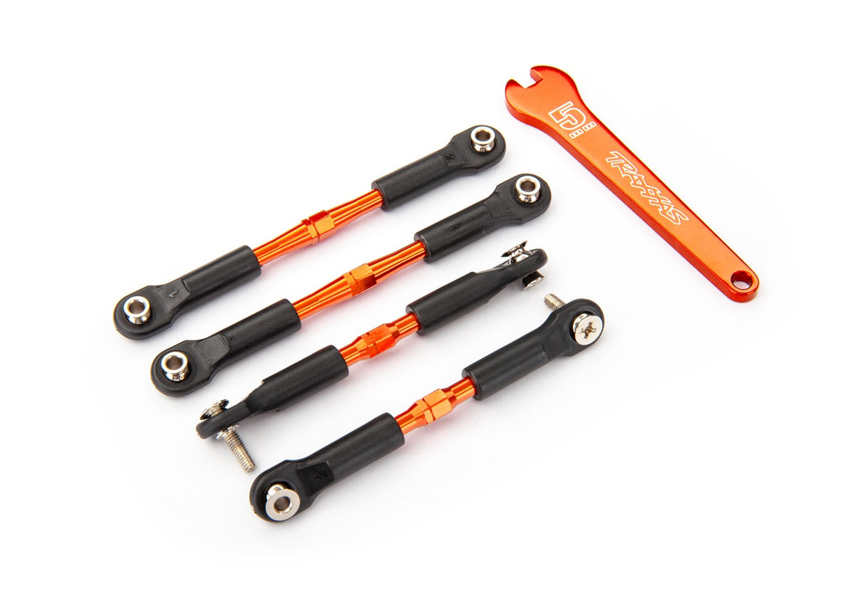 Traxxas 3741T — Traxxas 3741T Orange Aluminum Camber Link Set (F&R)