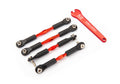 Traxxas 3741X — Traxxas 3741X Red Aluminum Camber Link Set (F&R)