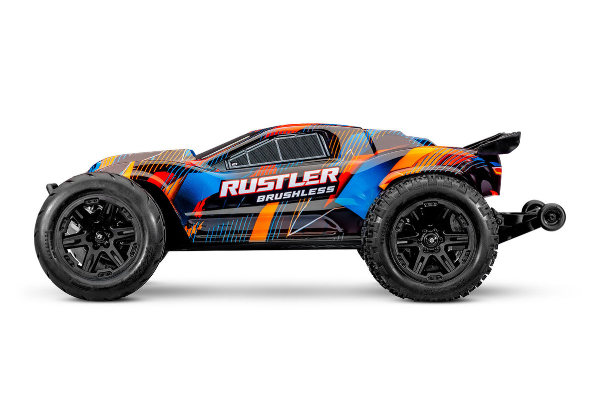 Traxxas 37454-4-ORNG — Traxxas 37454-4-ORNG Rustler 2WD Brushless
