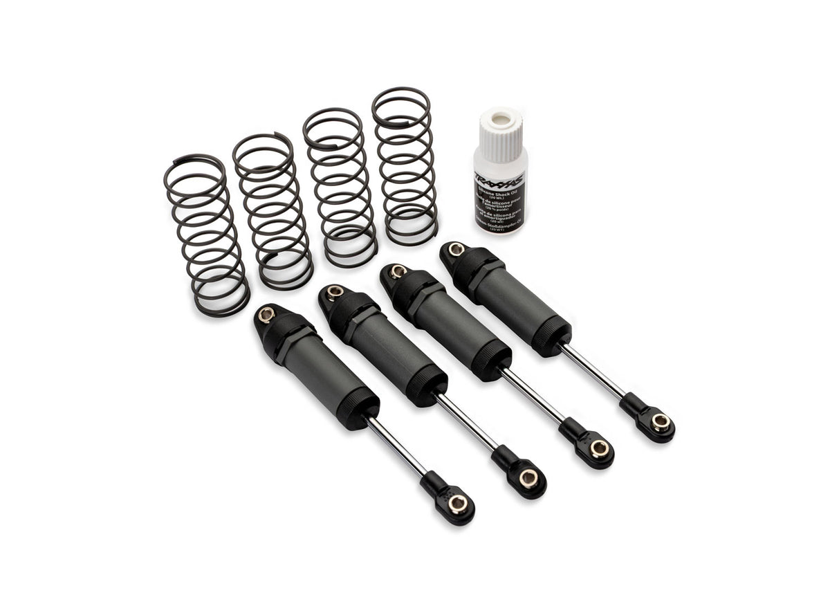 Traxxas 3760-GRAY — Traxxas 3760-GRAY Long Gray Ultra Shocks with Springs (4)