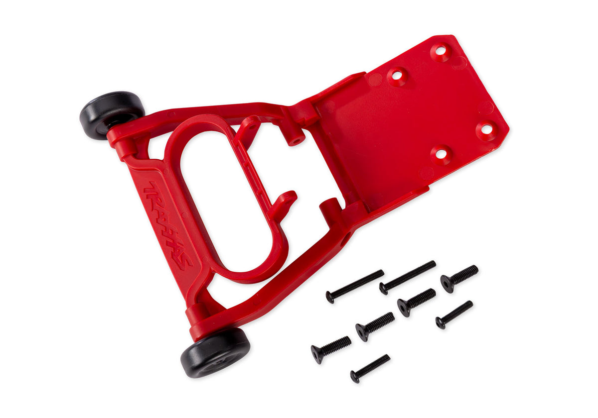 Traxxas 3761-RED — Traxxas 3761-RED Red Assembled Wheelie Bar & Screws