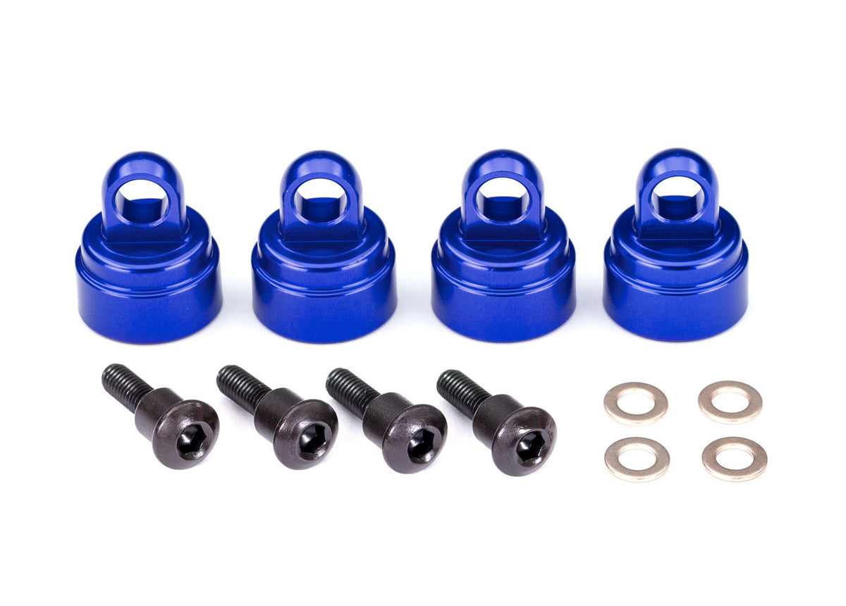 Traxxas 3767A — Traxxas 3767A Blue Aluminum Shock Caps (4)