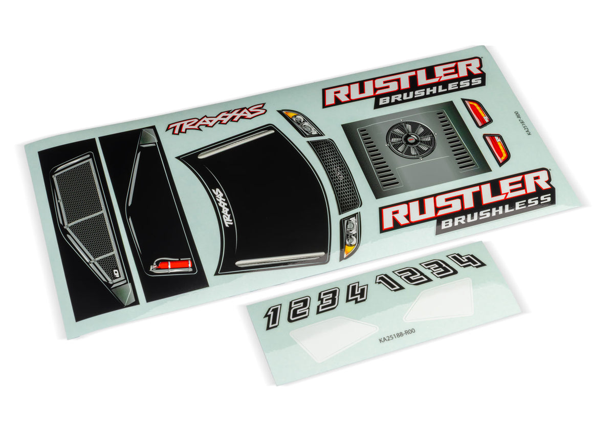 Traxxas 3781 — Traxxas 3781 Rustler Decal Sheets