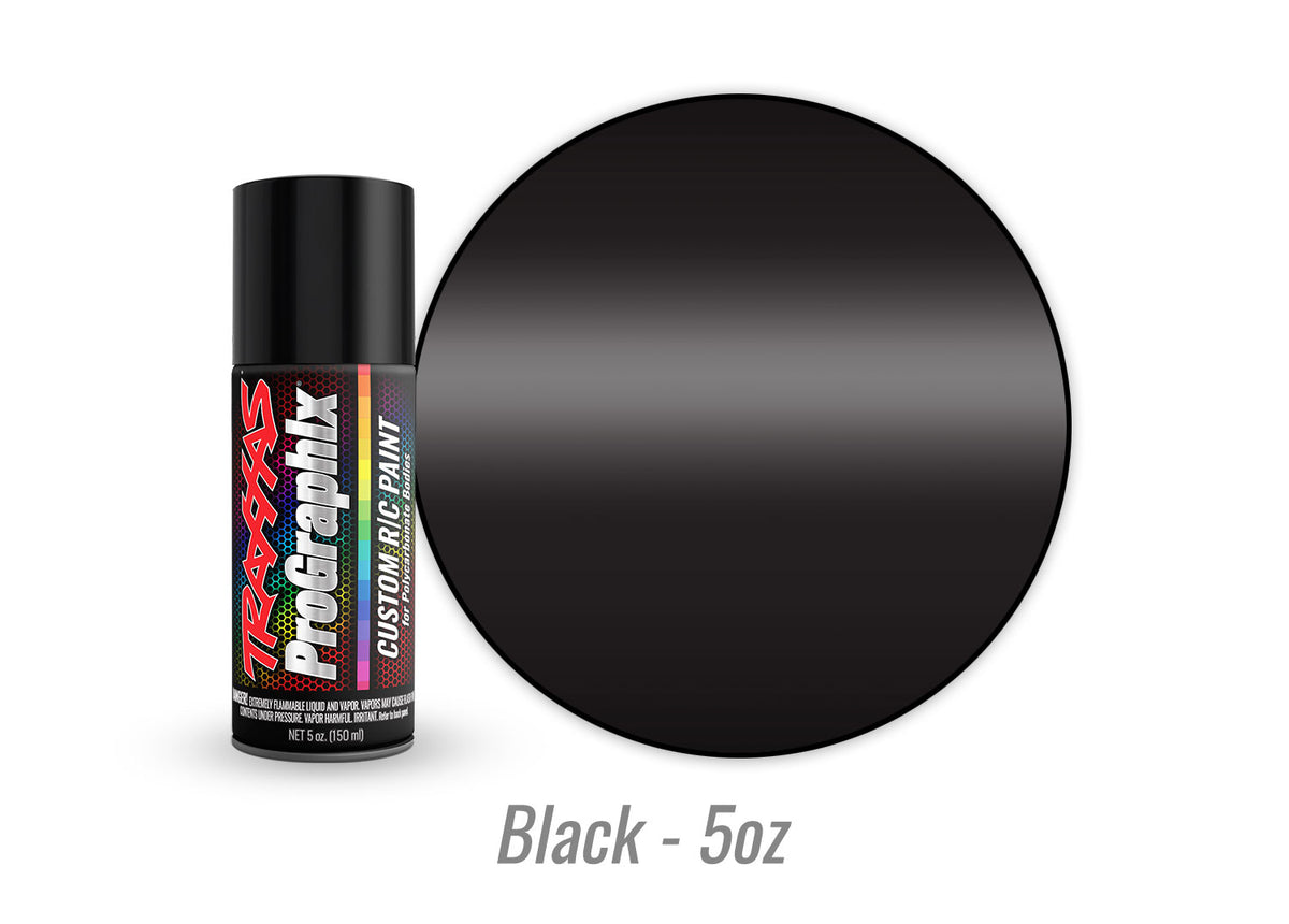 Traxxas 5055 — Traxxas 5055 Black ProGraphix Spray Paint (5 oz)