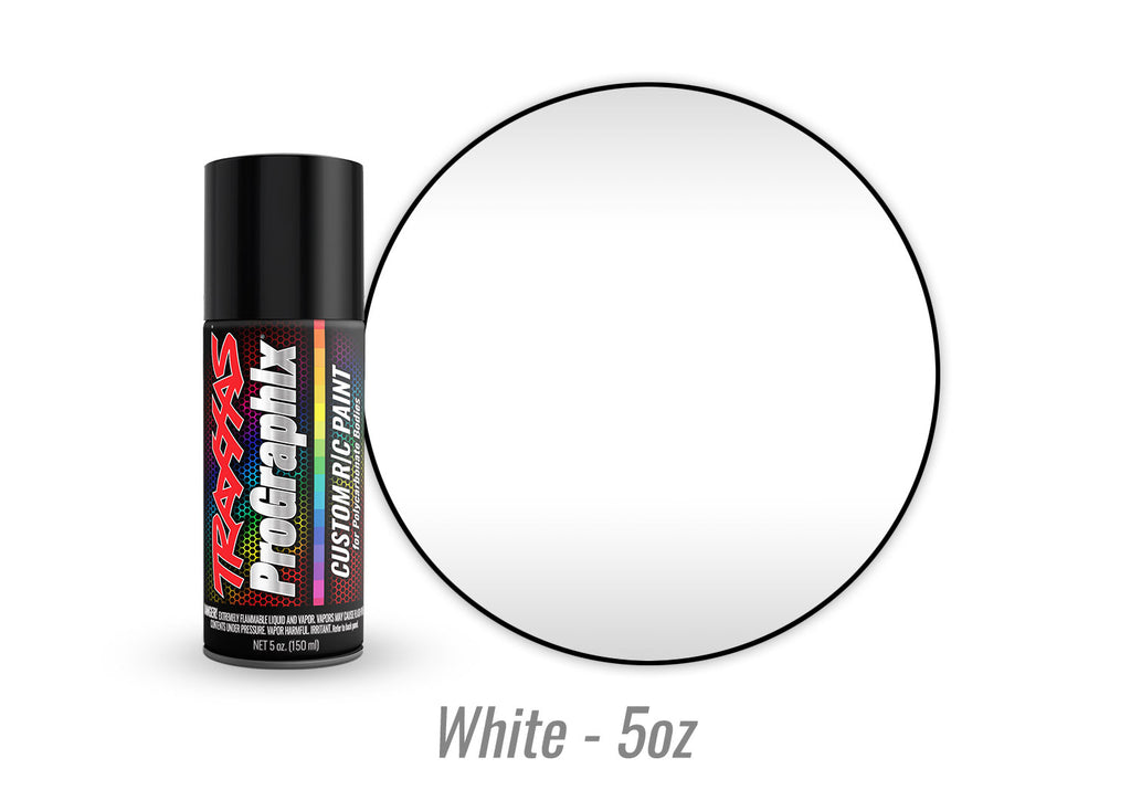 Traxxas 5056 — Traxxas 5056 White ProGraphix Spray Paint (5 oz)