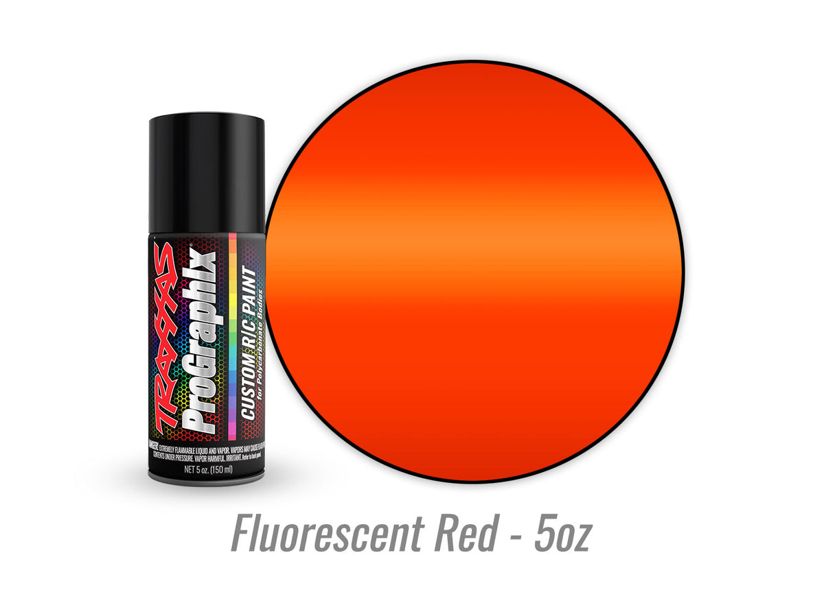 Traxxas 5067 — Traxxas 5067 Fluorescent Red ProGraphix Spray Paint (5 oz)