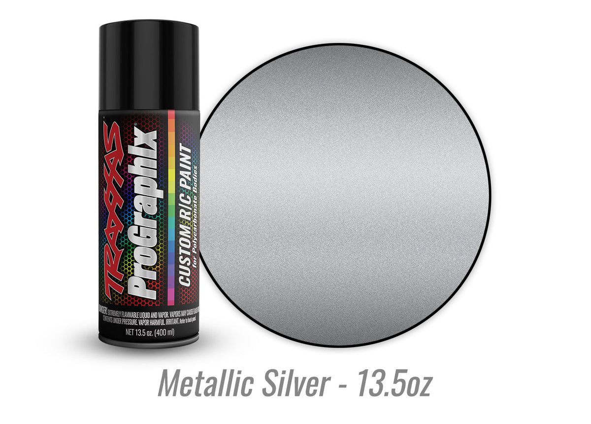 Traxxas 5073X — Traxxas 5073X Metallic Silver ProGraphix Spray Paint (13.5 oz)