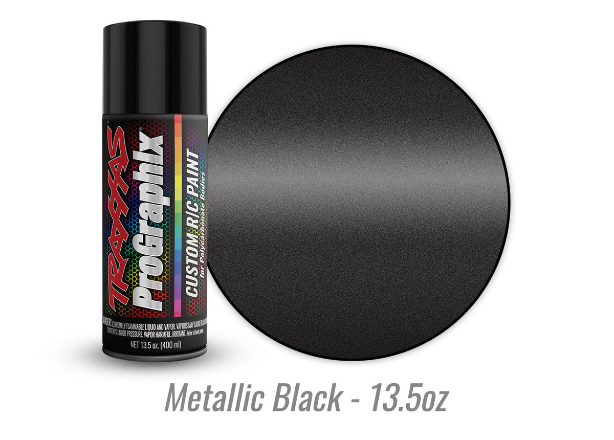 Traxxas 5075X — Traxxas 5075X Metallic Black ProGraphix Spray Paint (13.5 oz)
