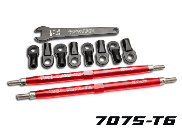 Traxxas 5338R — Traxxas 5338R TUBES 128 mm Red Aluminum Toe Links (2)