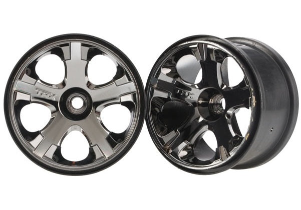 Traxxas 5577A — Traxxas 5577A All-Star 2.8" Black Chrome Wheels (2)