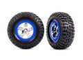 Traxxas 5869A — Traxxas 5869A SCT Chrome & Blue Wheels & BFGoodrich Tires (2)