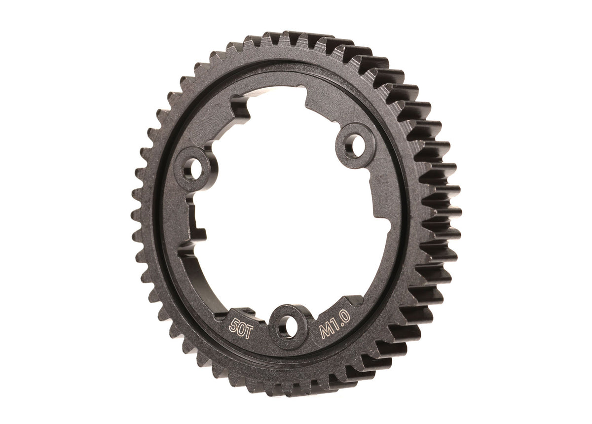 Traxxas 6443 — Traxxas 6443 50-Tooth Wide-Face Machined-Steel Spur Gear (1.0)