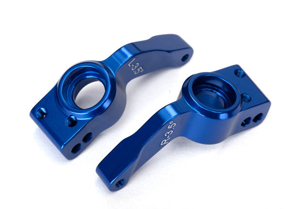 Traxxas 6455 — Traxxas 6455 Blue Aluminum Rear Axle Carriers (L&R)