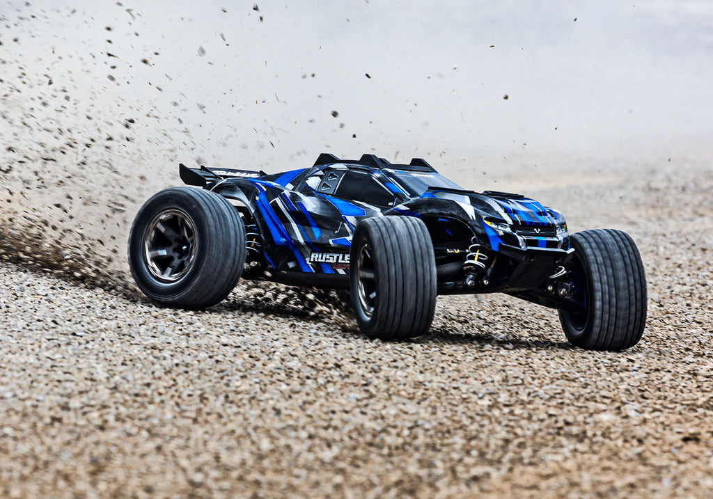 Traxxas 67097-4-BLUE — Traxxas 67097-4-BLUE Rustler 4X4 VXL Ultimate