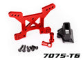 Traxxas 6739R — Traxxas 6739R Front Red Aluminum Shock Tower & Hardware