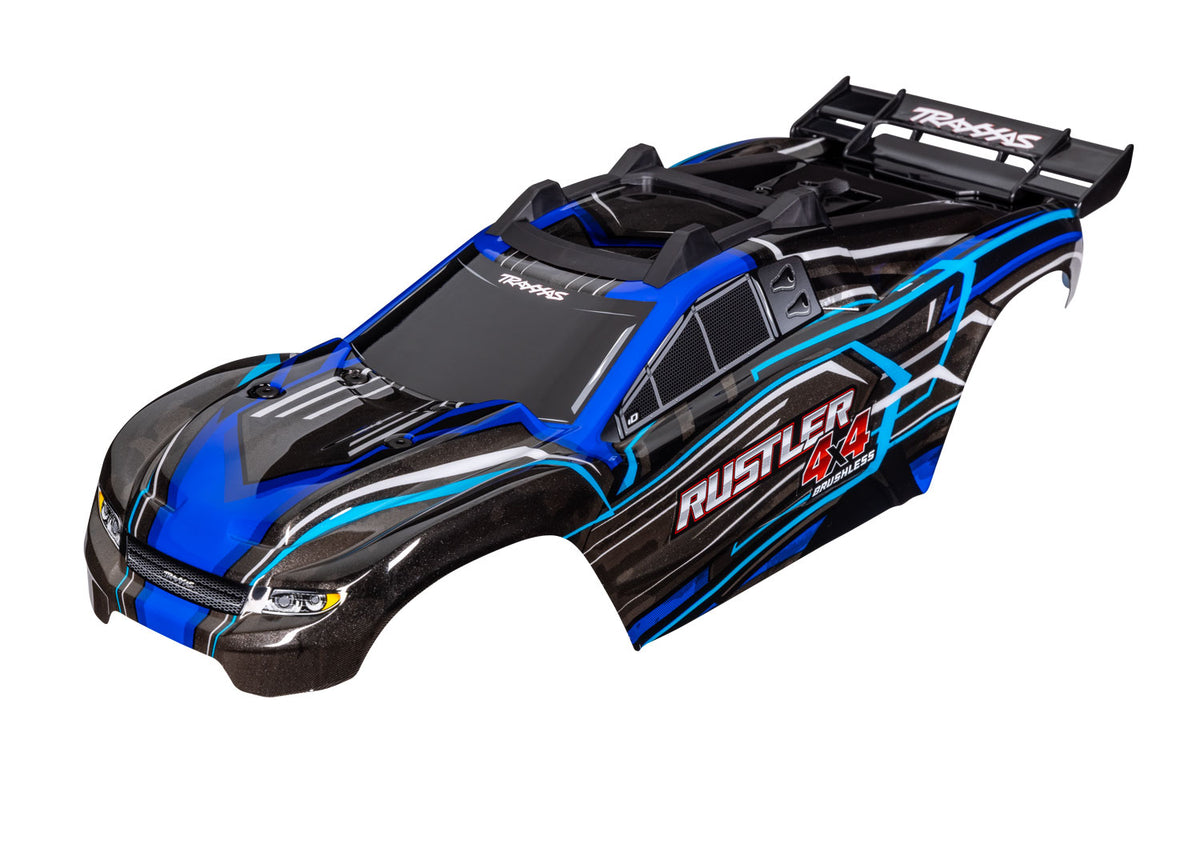 Traxxas 6740-BLUE — Traxxas 6740-BLUE Rustler 4X4 Blue Clipless Body